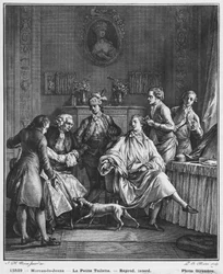 Die kleine Toilette, gestochen von Pietro Antonio Martini (1739-97)